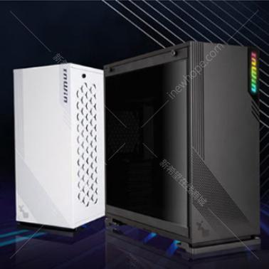 迎廣 103 白色 中塔式水冷發(fā)光ATX玻璃側透游戲機箱臺式機箱