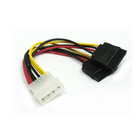 電源線 電腦串口一分二d型4針轉(zhuǎn)sata1分2電源線sata配件