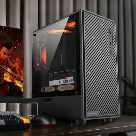 絕塵俠 未來5 鋼化玻璃側(cè)透USB3.0支持M-ATX主板顯卡雙風(fēng)扇，cpu風(fēng)扇支持16cm黑色電腦機(jī)箱 未來5黑
