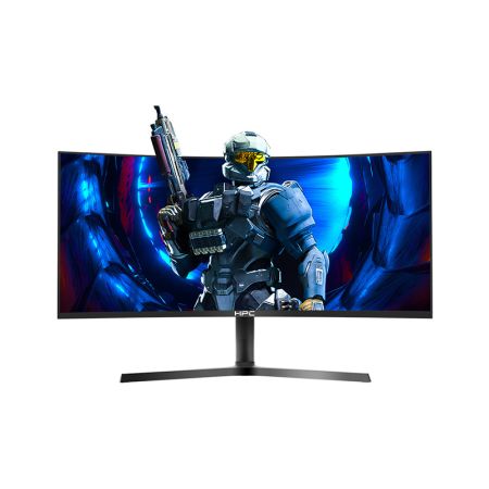 HPC（惠浦）HC34WQV 34英寸 4k 165Hz電競帶魚顯示屏 HDMI+DP接口 帶DP線 顯示器