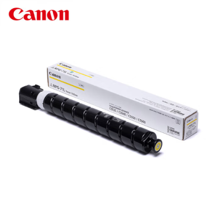 原裝佳能復(fù)印墨粉NPG-71 TONER Y 黃色 適用：iR-ADVC5535/iR-ADVC5540/iR-ADVC5550/iR-ADVC5560/iR-ADVDXC5735/iR-ADVDX5740/iR-ADVDX5750/iR-