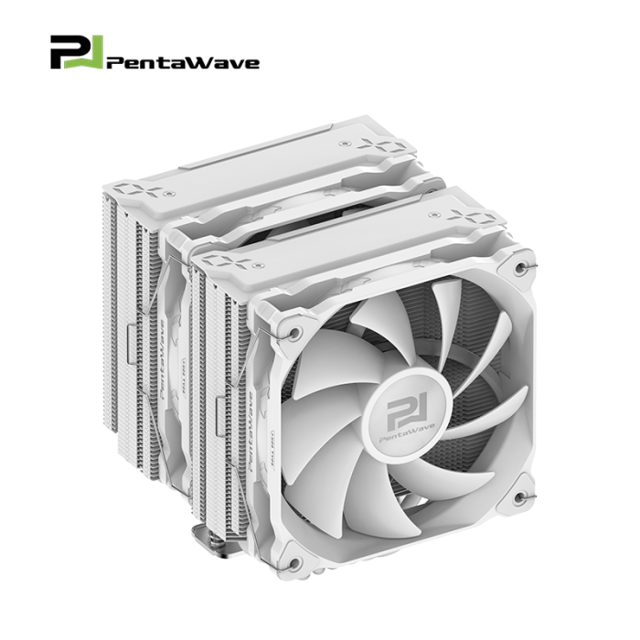 攀威(PENTAWAVE) Z06D LE WH 6熱管雙塔12CM風(fēng)冷CPU散熱器高性能 扣具支持LGA1700/1851/AM4/AM5
