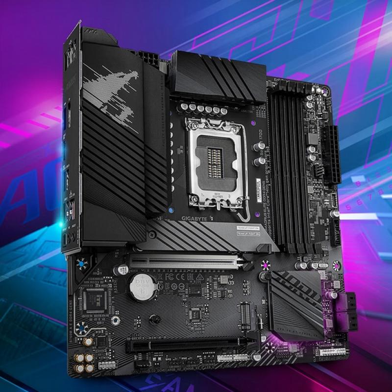 技嘉 B760M AORUS ELITE DDR4 GEN5主板 M-ATX DDR4 支持 CPU14700KF/14600KF Intel B760 LGA 1700