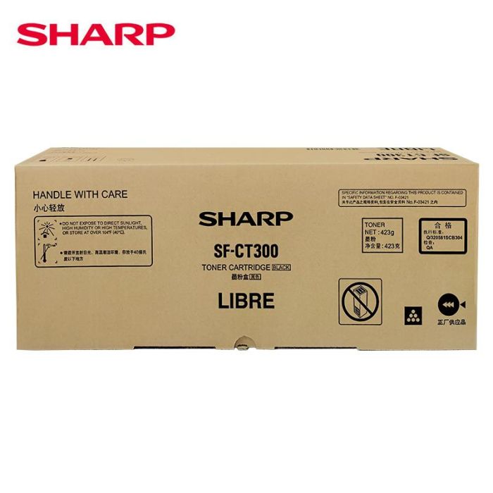 原裝夏普SF-CT300 粉盒 黑色 423克打印量約16000頁 適用于SF S285R S315R 復(fù)印機(jī)