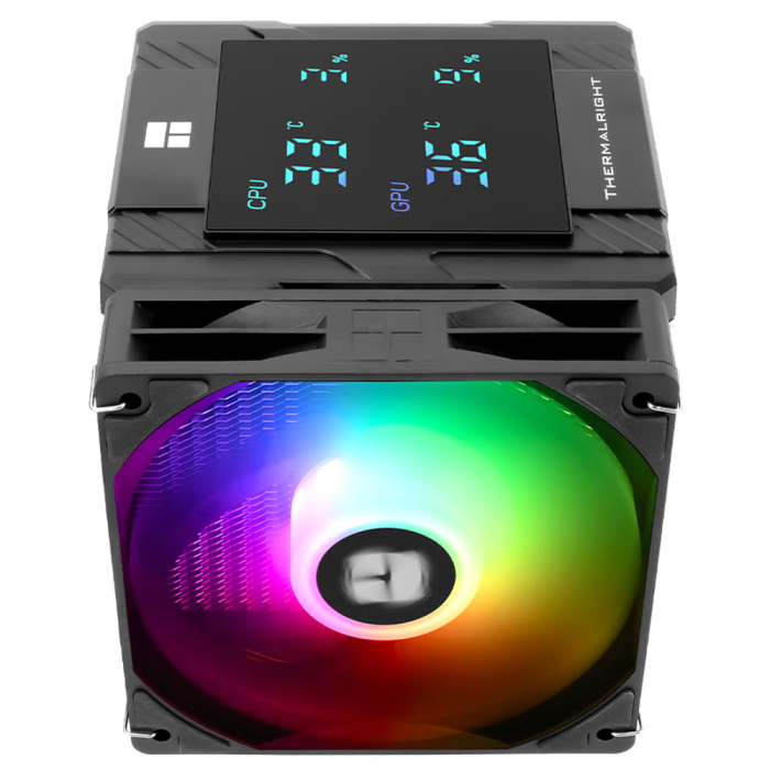 Thermalright(利民)Peerless Assassin 120 Digital ARGB BLACK 數(shù)顯屏 風(fēng)冷散熱器 雙塔散熱器 6熱管