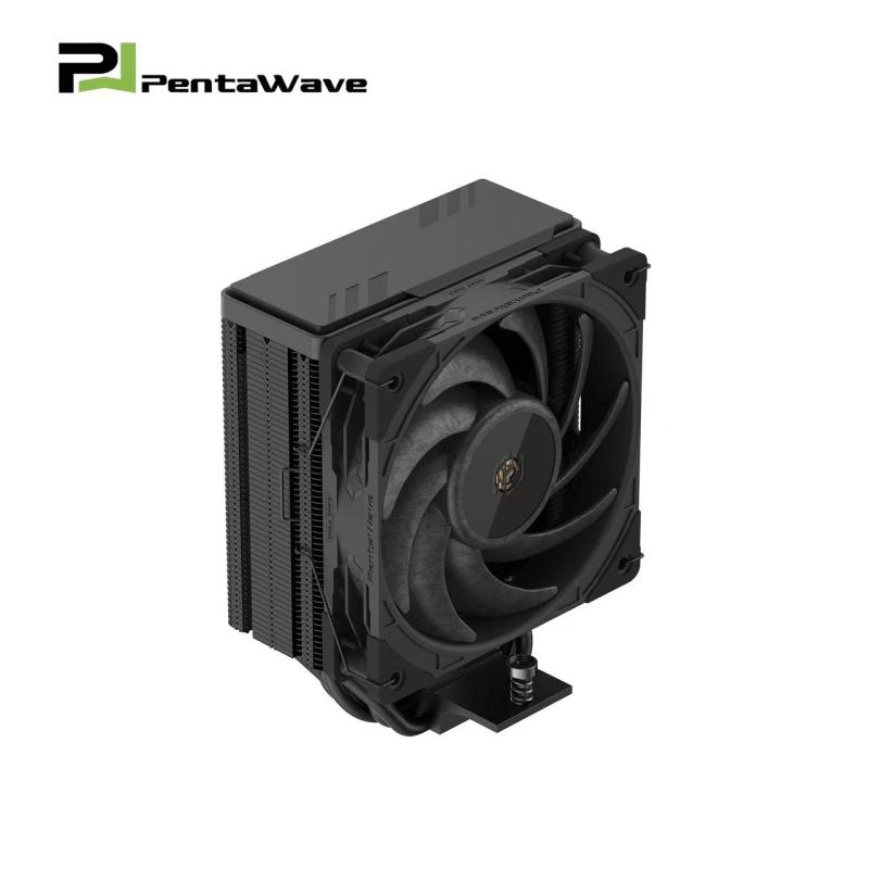 攀威(PENTAWAVE) Z05C EX 純黑 5熱管單塔CPU風(fēng)冷散熱器 熱管直觸 雙滾珠3000轉(zhuǎn)暴力風(fēng)扇不擋內(nèi)存 塔體高度157mm 支持LGA1851/1700/1200/115X/AM4/AM5