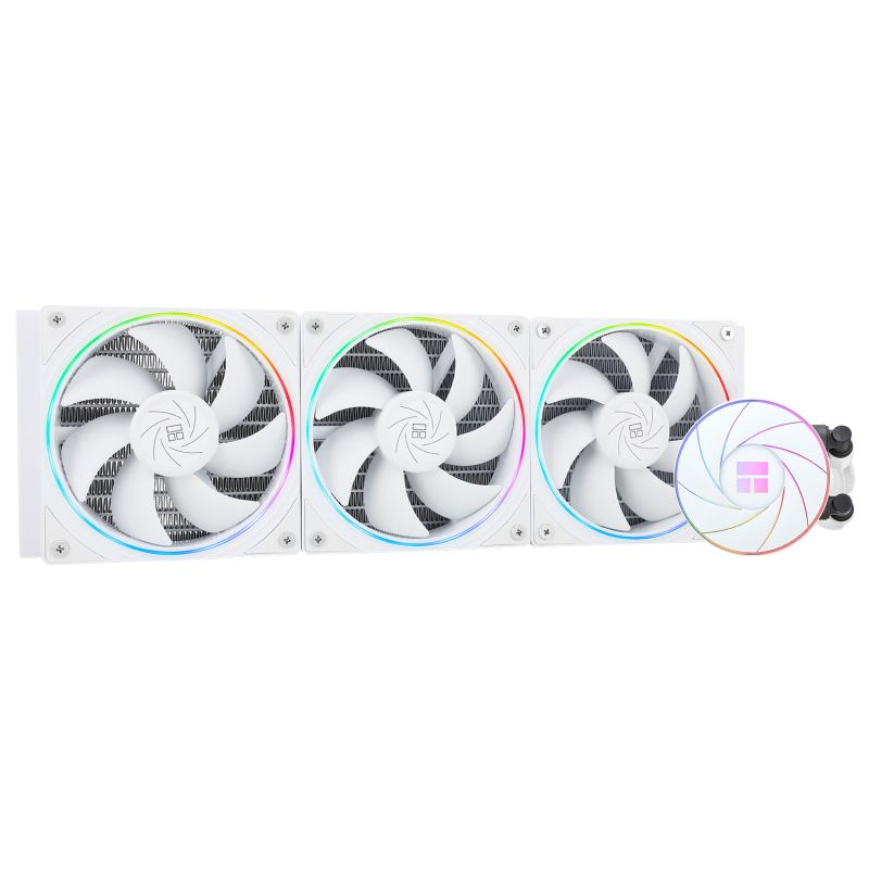 利民 AQUA ELITE WHITE 360 ARGB V3 白色神光同步 一體水冷CPU散熱器 工包 僅支持1700，AMD扣具需單獨(dú)加購