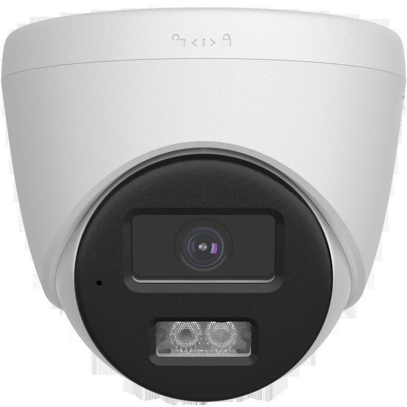 ?？低旸S-2CD1345V2-LA(2.8mm)400萬白光全彩海螺型PoE網(wǎng)絡(luò)攝像機(jī) 人形檢測 | 智能補(bǔ)光 | 紅外30m，白光20m | 超級智能編碼 | 高清拾音 | PoE
