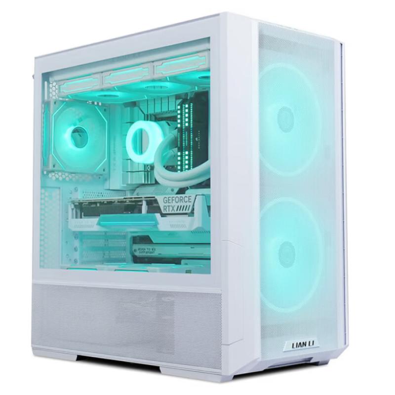 聯(lián)力 鬼斧207機(jī)箱白色 ATX主板位/玻璃側(cè)透/支持360水冷位 預(yù)置4把風(fēng)扇/多面網(wǎng)孔面板